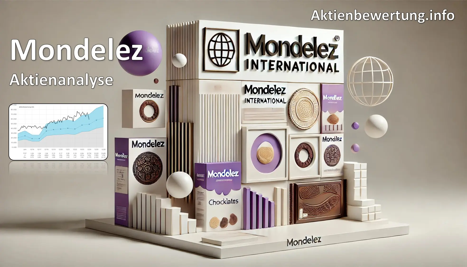 Titelbild zu Youtube-Video Mondelez Aktie (MDLZ) - Bewertung und Qualität. Eine Fundamentalanalyse