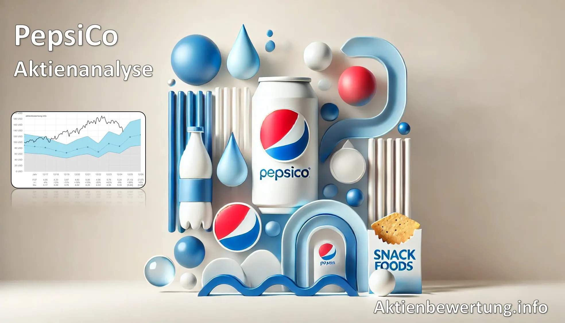 Titelbild zu Youtube-Video PepsiCo Aktie (PEP) - Bewertung und Qualität. Eine Fundamentalanalyse